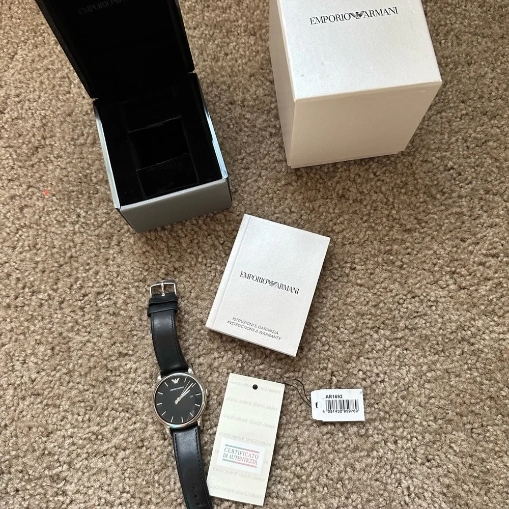 Emporio Armani AR1692 Mens Black Luigi Watch